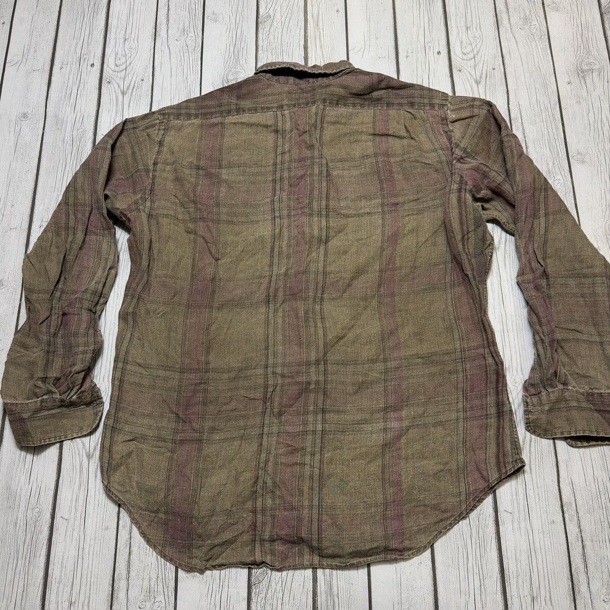 Polo Ralph Lauren × Vintage Vintage Polo linen shirt Size US L / EU 52-54 / 3 - 2 Thumbnail