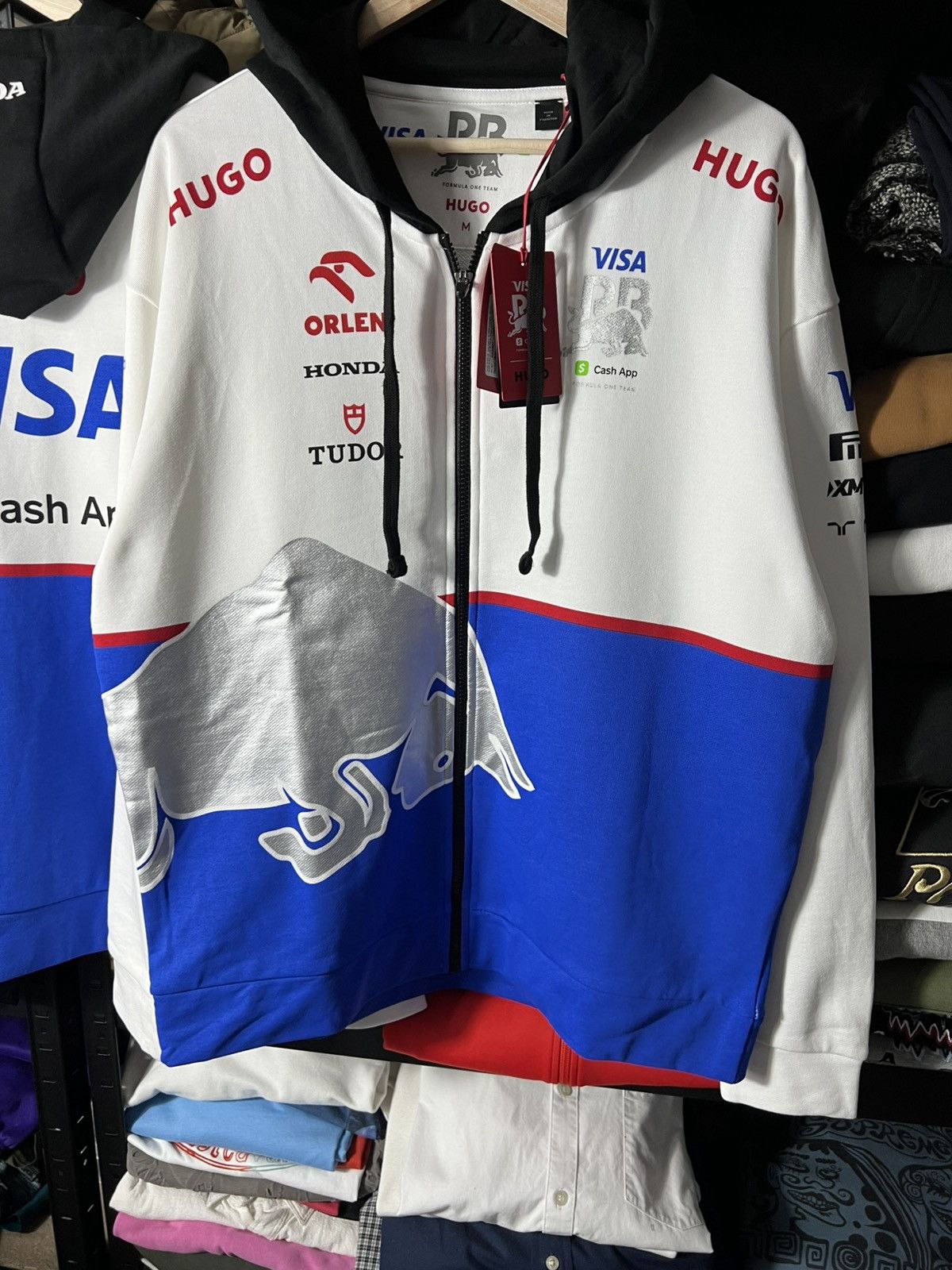 Hugo 🏁 HUGO x Visa Cash App Red Bull Formula 1 Team Zip Hoodie Size US M / EU 48-50 / 2 - 5 Thumbnail