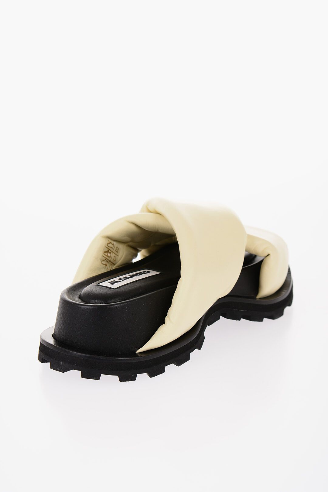 Jil Sander og1mm1225 Criss Cross Designed Leather Sandals in Yellow Size US 5 / IT 35 - 3 Thumbnail