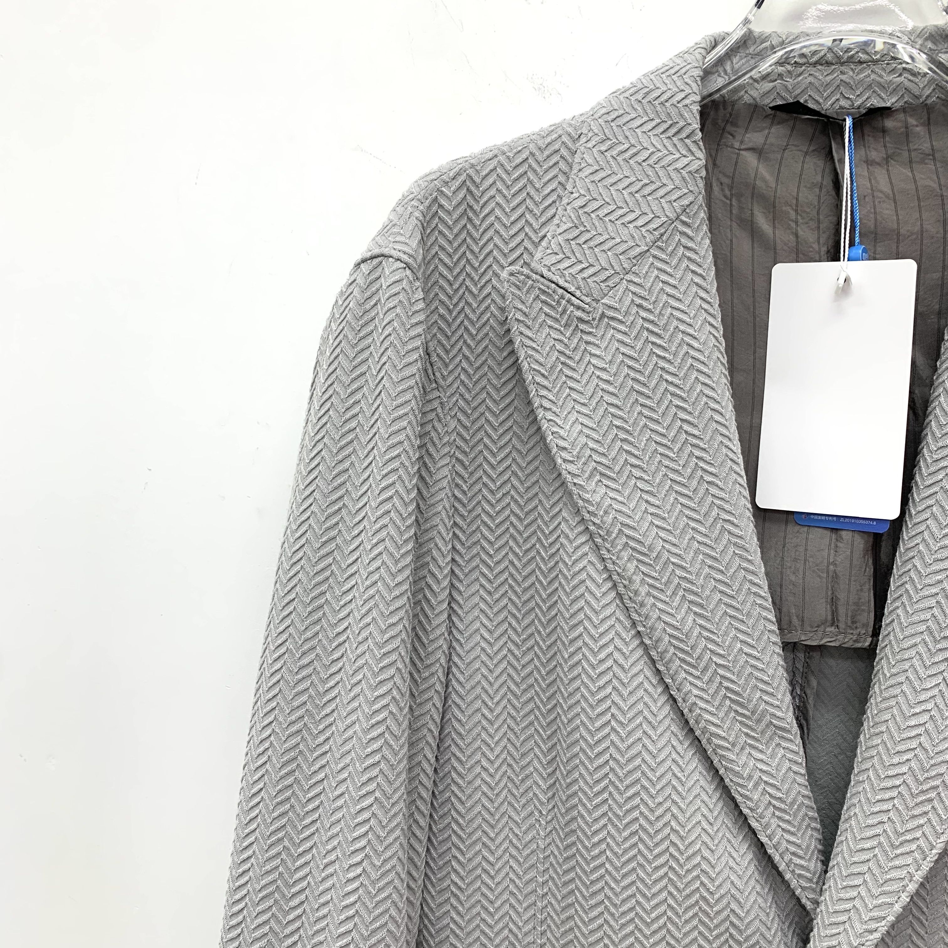 Giorgio Armani Giorgio Armani Grey Notch-Lapel Blazer (Size 48) Size 48R - 7 Thumbnail
