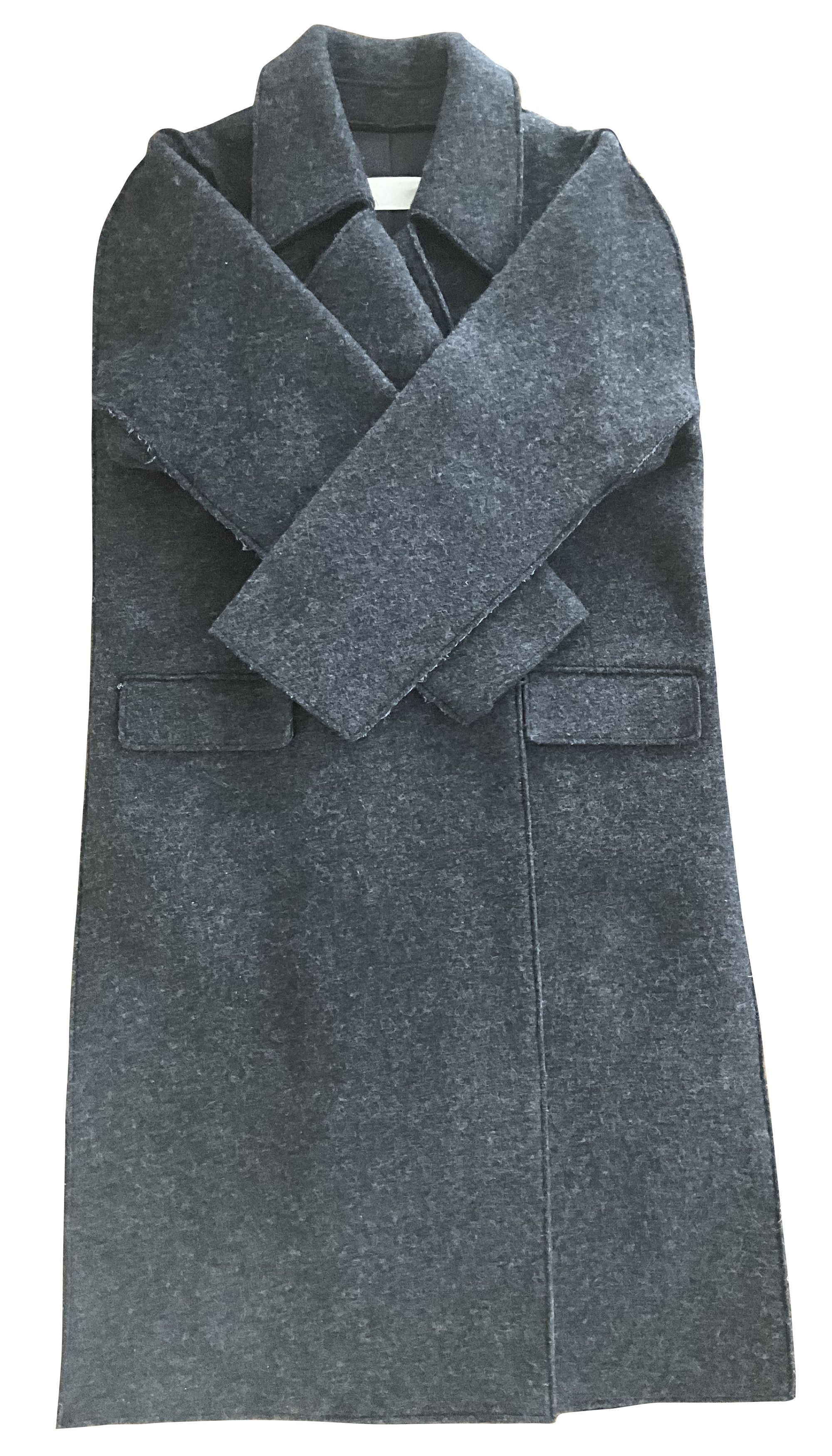 Maison Margiela Martin Margiela Long Grey “Flat” Coat, Fall-Winter 1998 Size XS / US 0-2 / IT 36-38 - 1 Thumbnail