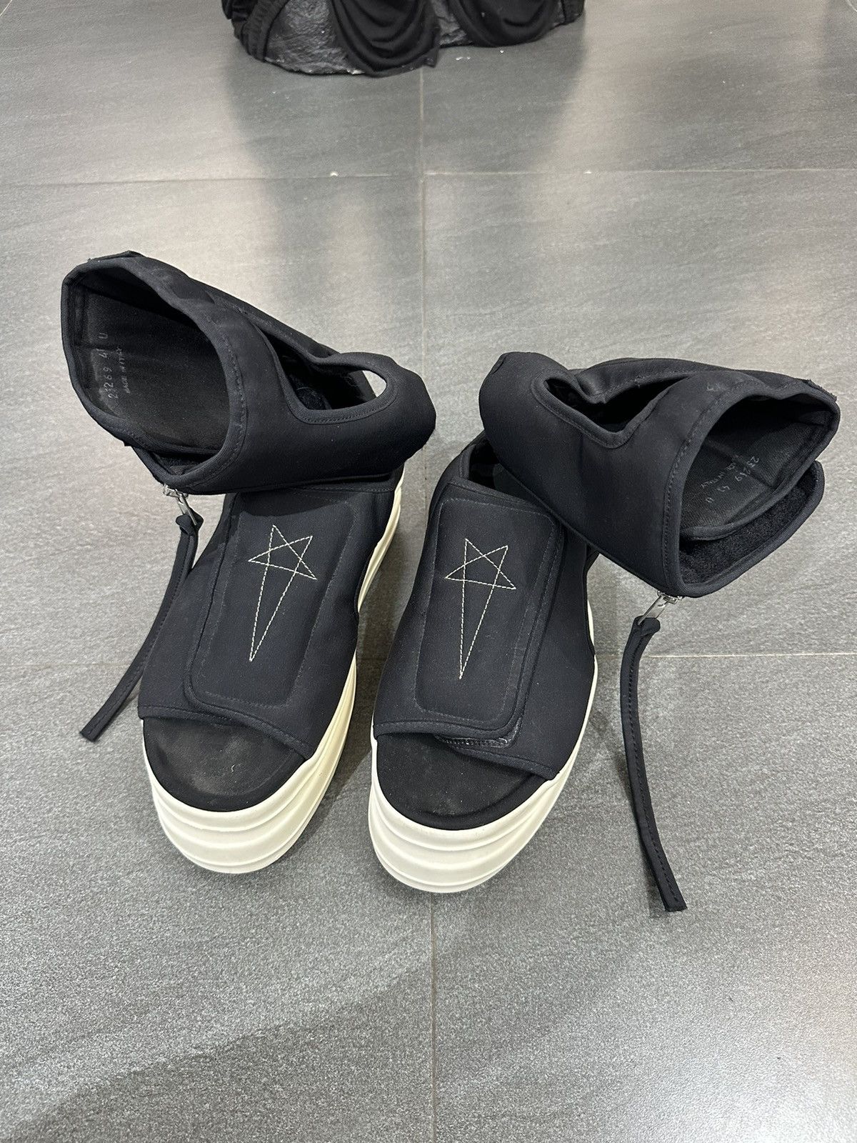 Rick Owens Drkshdw Rick Owens Drkshdw Double Bumper Cargo Sandals Size US 8 / EU 41 - 1 Thumbnail
