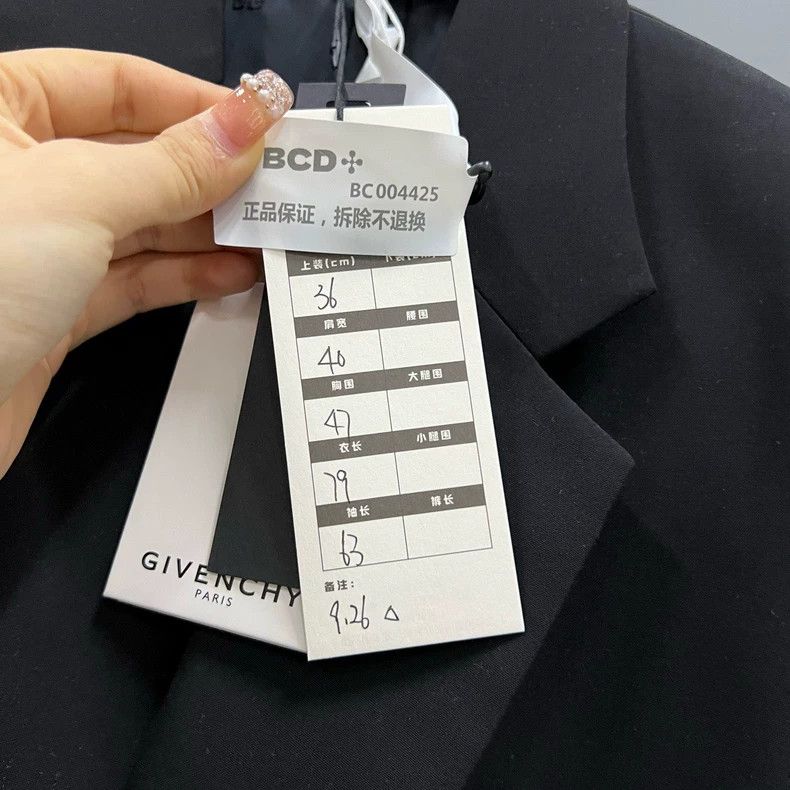 Givenchy Givenchy Size36 Black Buckle Suit Size US M / EU 48-50 / 2 - 6 Thumbnail