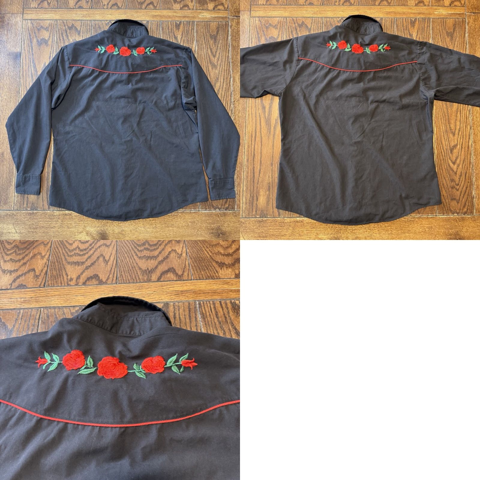 Vintage VINTAGE Ely Cattleman Country Charmers Shirt Womens 2XL Black Western Ranch Rodeo Pearl Snap Button-Up Collared Cotton Polyester Size XXL / US 16-18 / IT 52-54 - 8 Thumbnail
