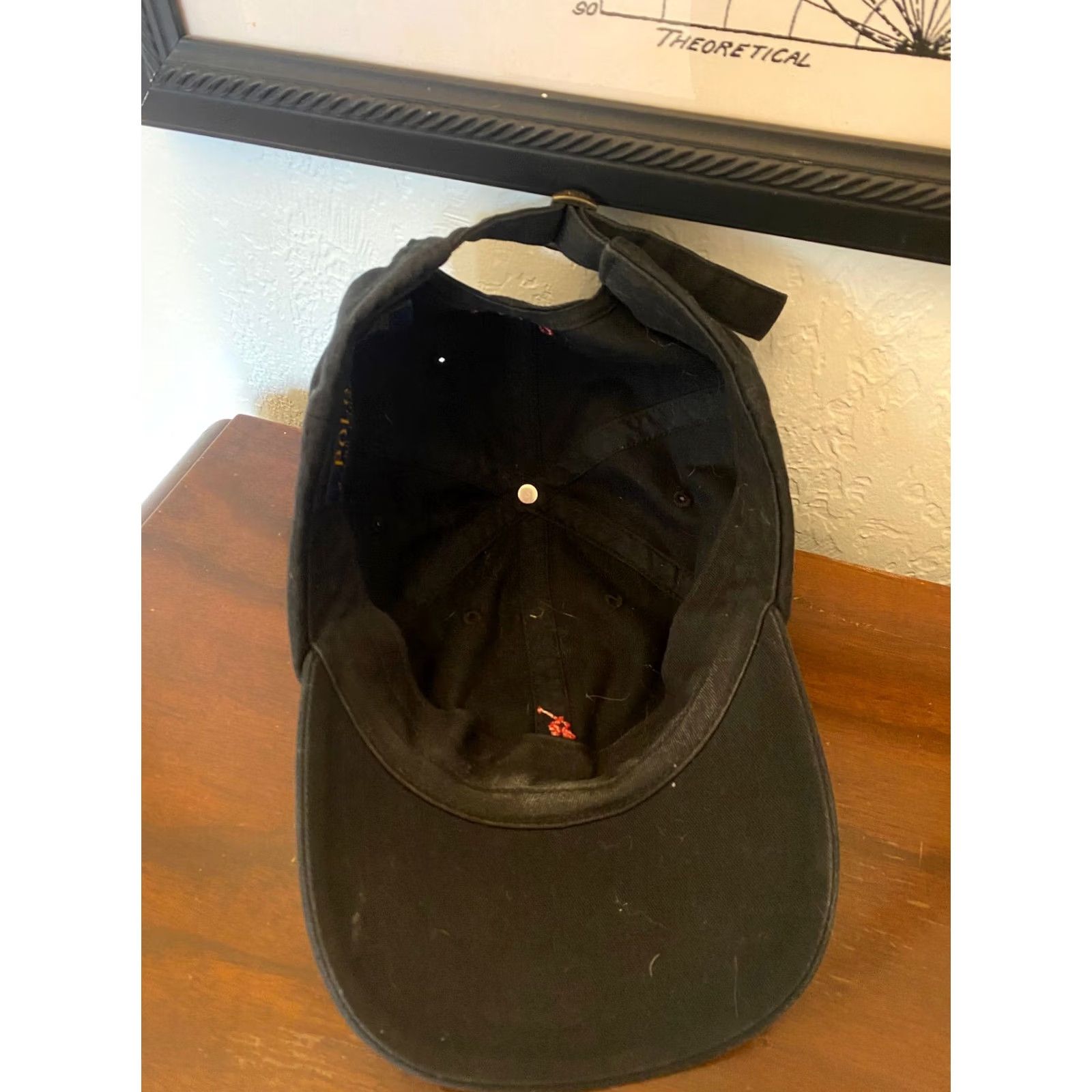 Polo Ralph Lauren Polo Ralph Lauren Hat Black Adjustable Leather Strap Back Red Pony Cap Mens Baseball Cap Cotton Size US M / EU 48-50 / 2 - 4 Thumbnail