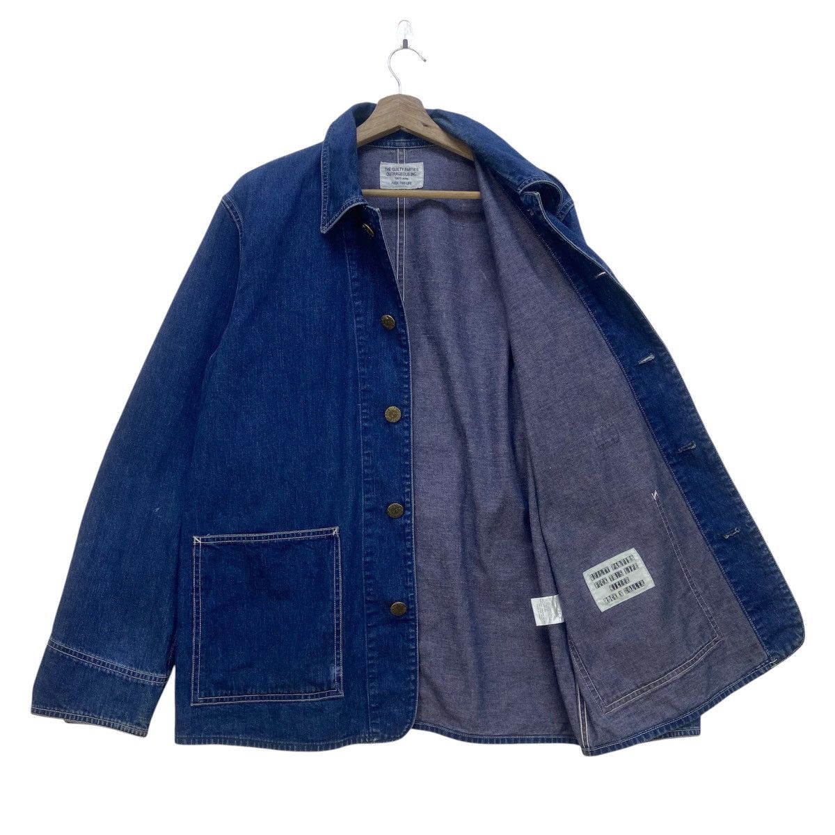 Wacko Maria Wacko Maria Guilty Parties Tokyo Japan Workers Denim Jacket Size US M / EU 48-50 / 2 - 2 Thumbnail