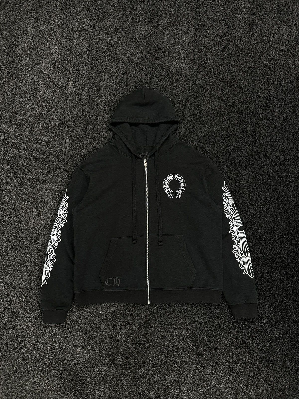 Chrome Hearts Chrome Hearts *RARE* Horseshoe “FUCK YOU” Zip