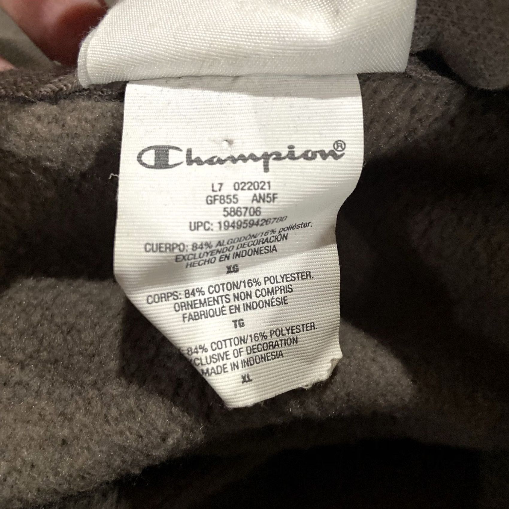 Champion Champion Hoodie Women XL Pullover Logo Black Cheetah Animal Print Embroidered Emblems Activewear Size XL / US 12-14 / IT 48-50 - 8 Thumbnail