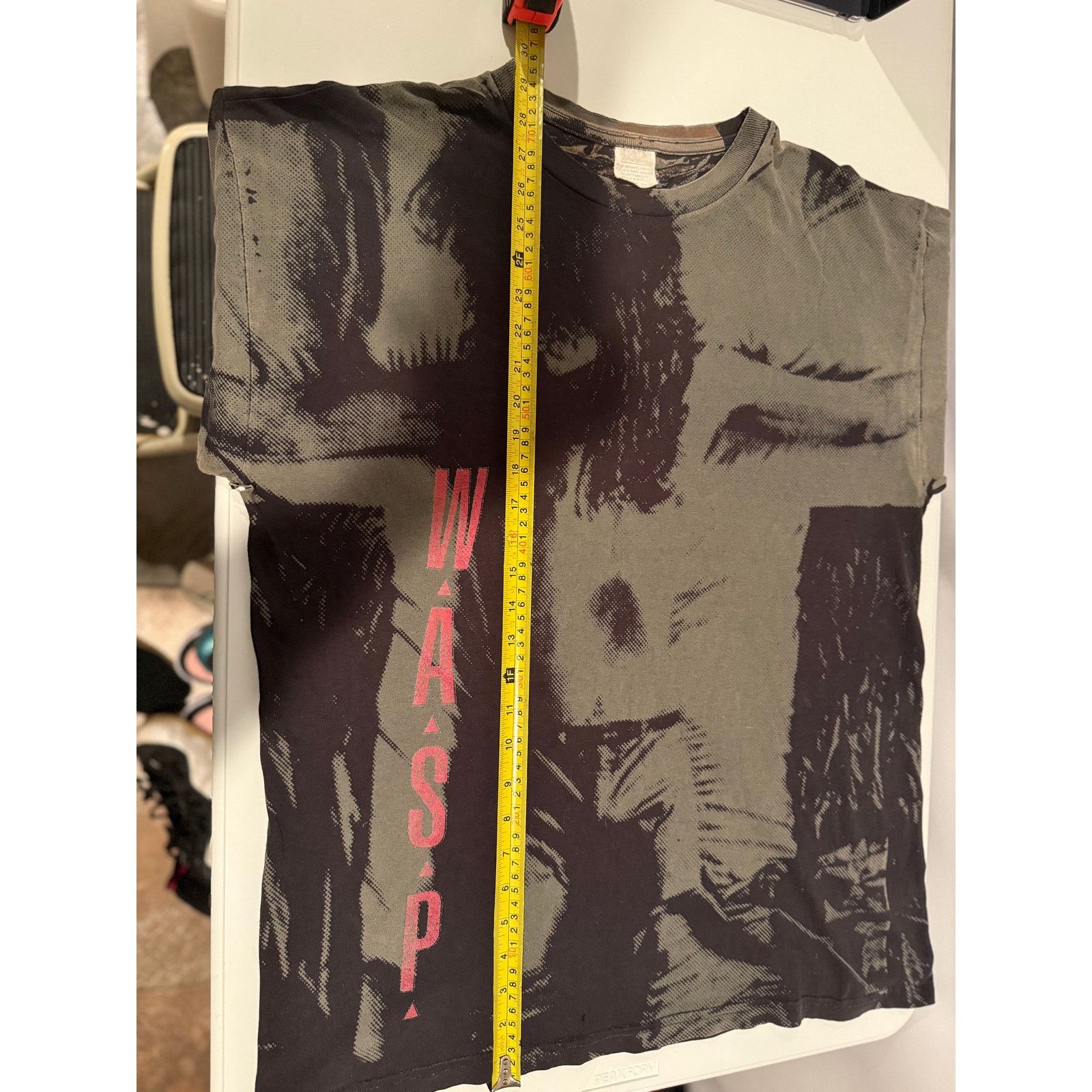 Vintage Vintage 90s W.A.S.P. Overprint T-Shirt XL Glam Metal Ozzy Size US XL / EU 56 / 4 - 9 Thumbnail