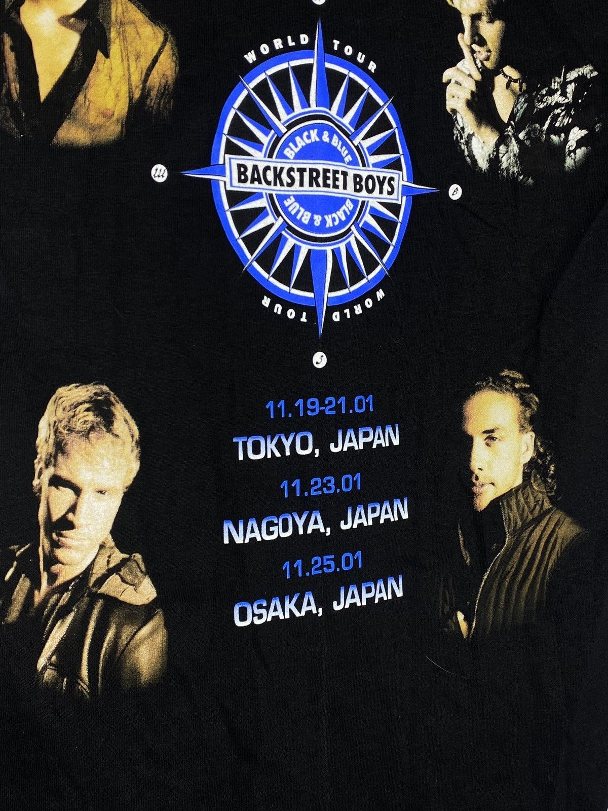 Band Tees Vintage 2001 Backstreet Boys - Black & Blue Tour T-Shirt Size US S / EU 44-46 / 1 - 13 Thumbnail
