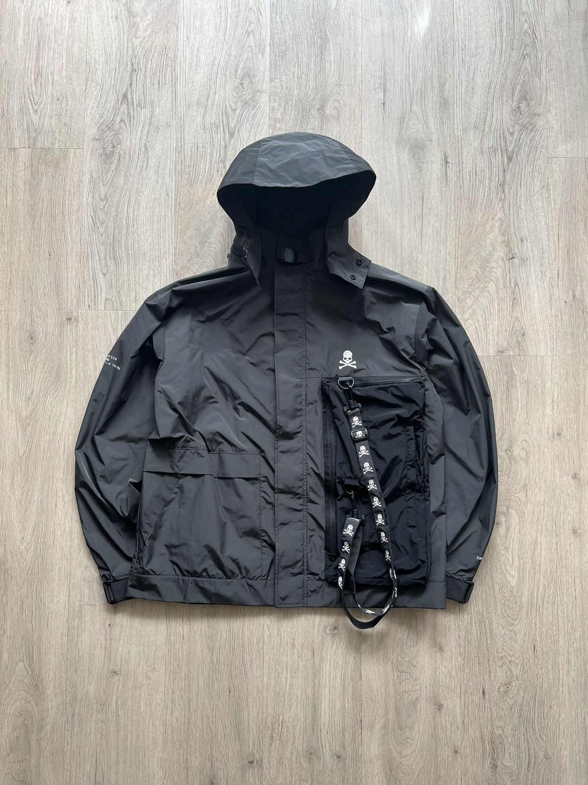image of C2H4 Rain Jacket in Grey, Men's (Size Small)