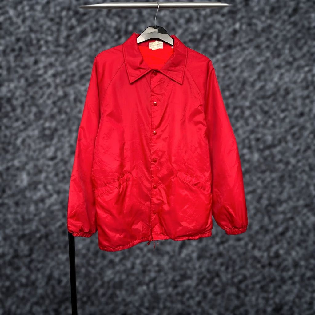 Vintage Hartwell 90s Vintage Mens Satin Jacket Made In USA L Red Hartwell Jacket Mens 90s Vintage Satin Nylon Zip? Snap Size US L / EU 52-54 / 3 - 1 Thumbnail