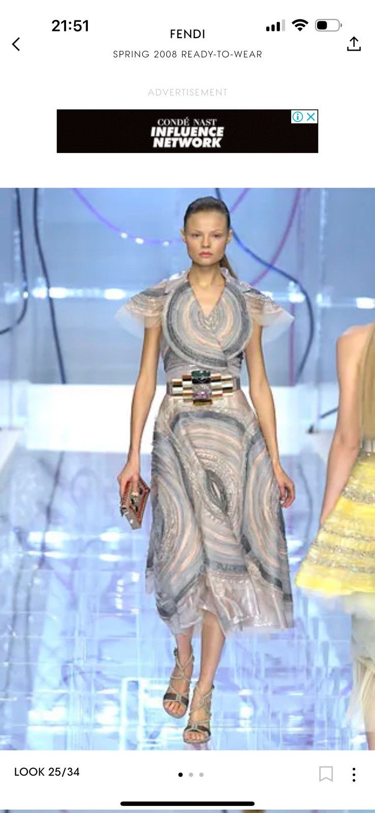 Fendi Rare SS 2008 Fendi Karl Lagerfeld python waisted belt Size ONE SIZE - 8 Thumbnail