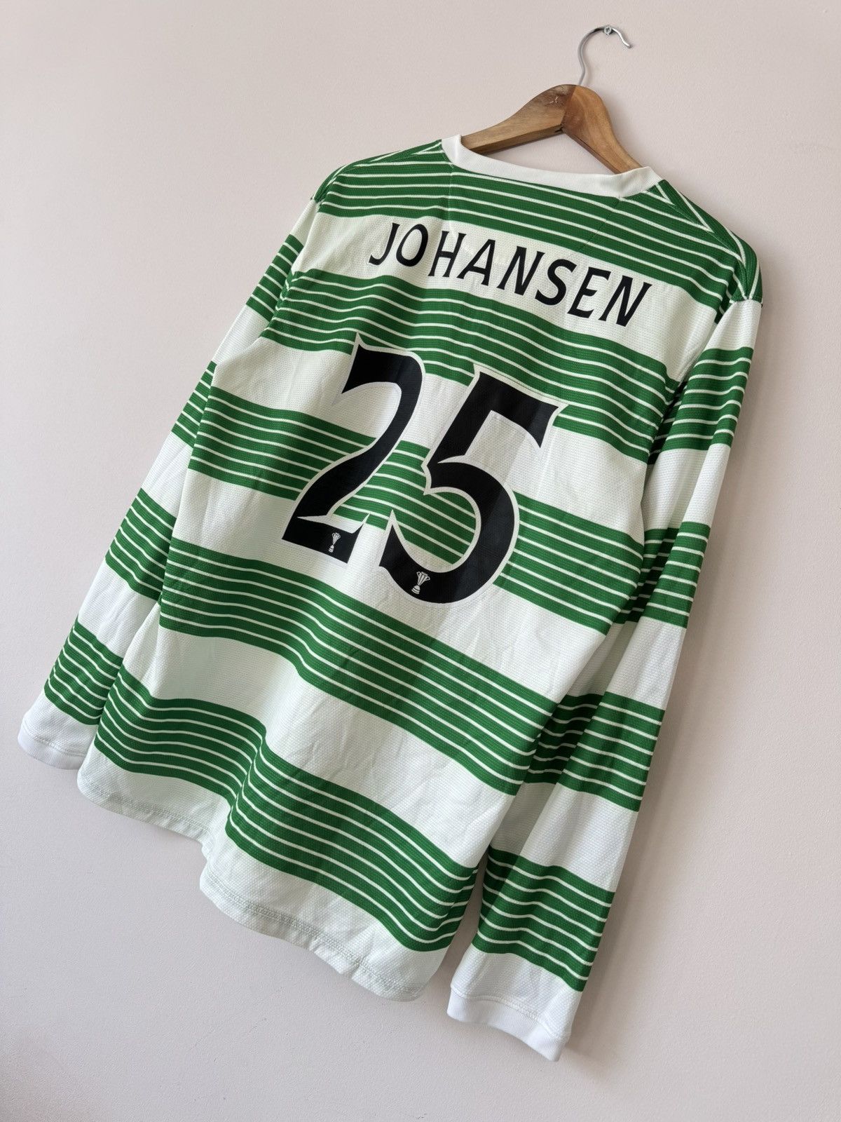 Nike Johansen #25 Celtic 2013-2014 Home Soccer Longsleeve Jersey Size US L / EU 52-54 / 3 - 4 Thumbnail