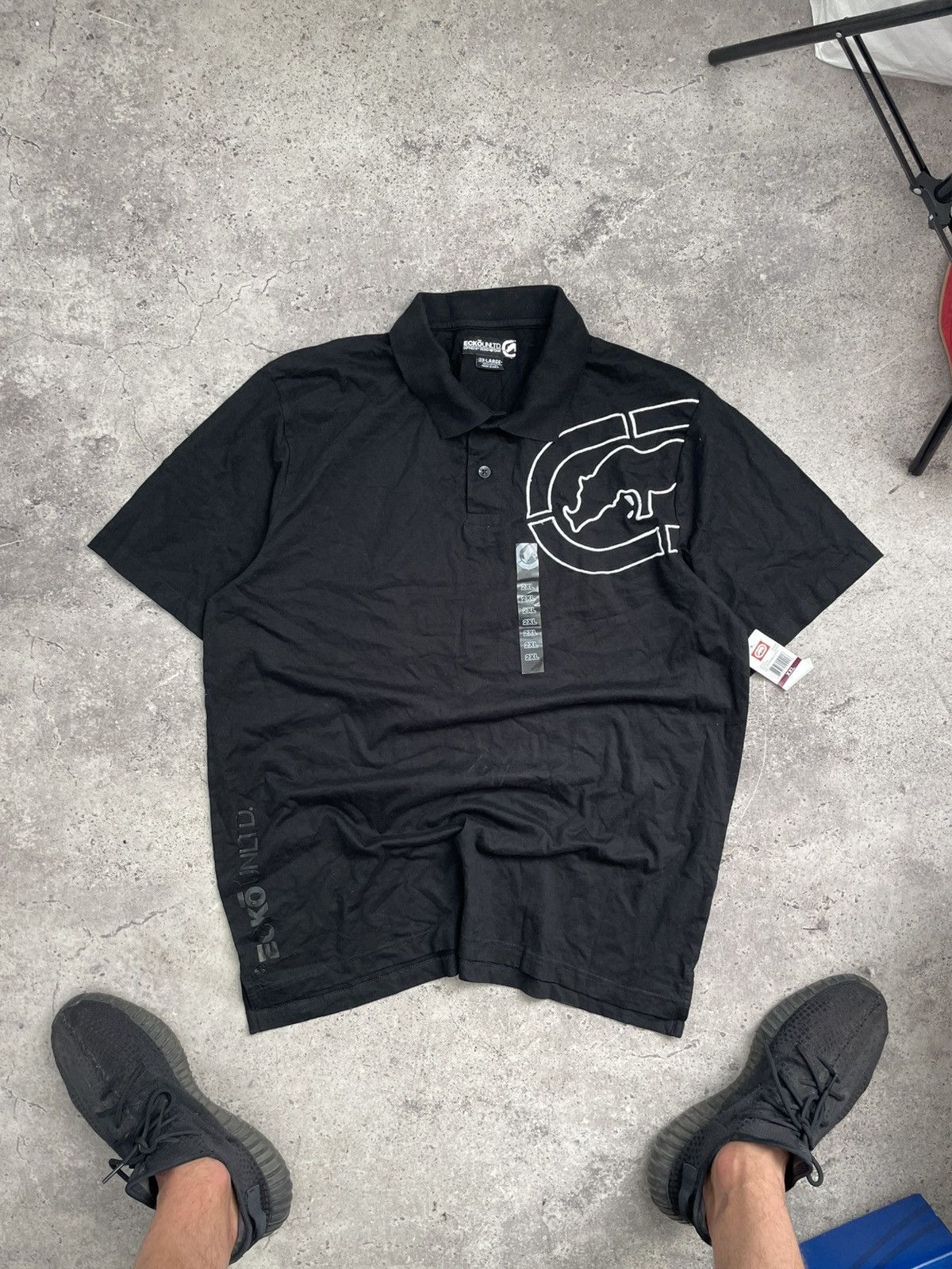 Ecko Unltd. crazy Ecko Untld. vintage 90s polo shirt Size US XXL / EU 58 / 5 - 1 Thumbnail