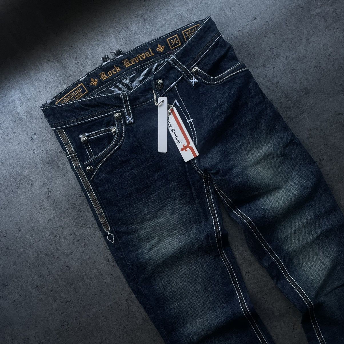 Rock Revival × Vintage NWT Rock Revival Dali Chrome Hearts Style Pants Size US 34 / EU 50 - 6 Thumbnail