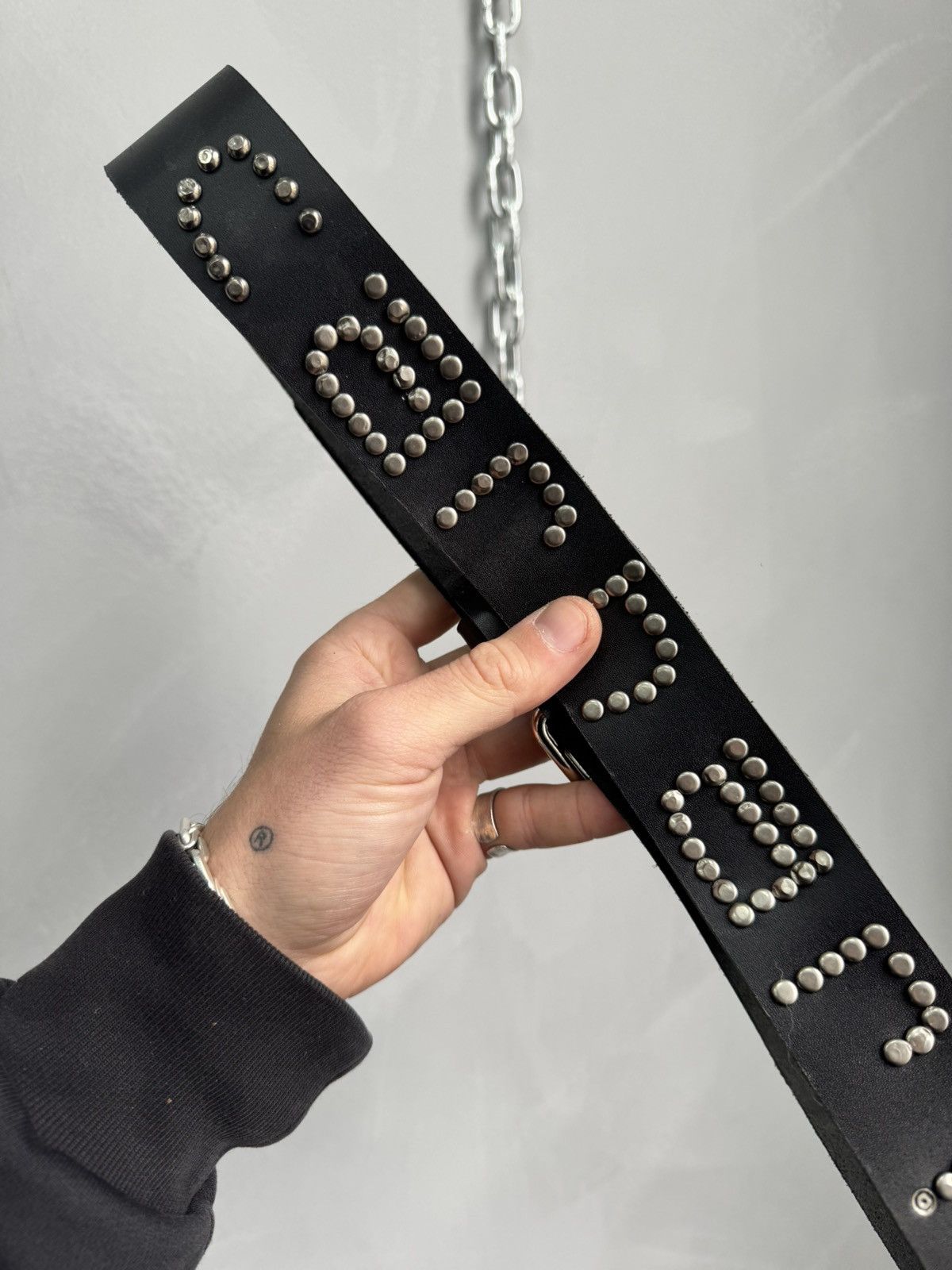 Carhartt Carhartt studded leather avant garde belt y2k street fashion Size ONE SIZE - 3 Thumbnail