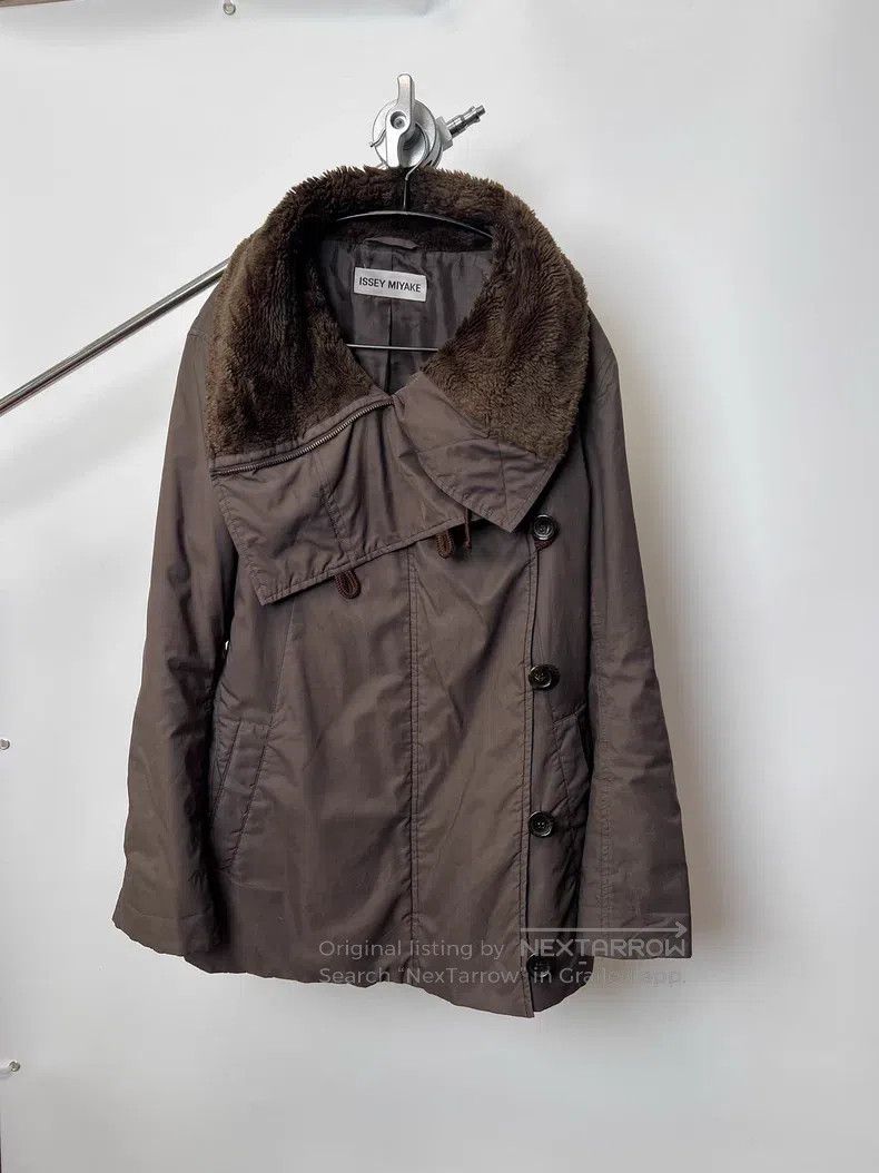Issey Miyake Issey Miyake Maillard wool collar stand-up collar buttoned Size US M / EU 48-50 / 2 - 3 Thumbnail