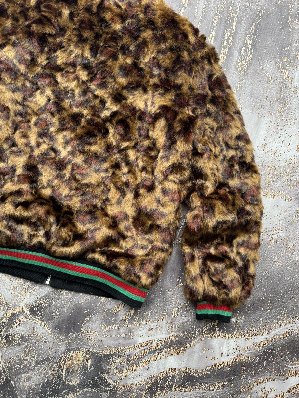 Vintage Vintage Faux Fur Zip Bomber Jacket Size S / US 4 / IT 40 - 8 Thumbnail