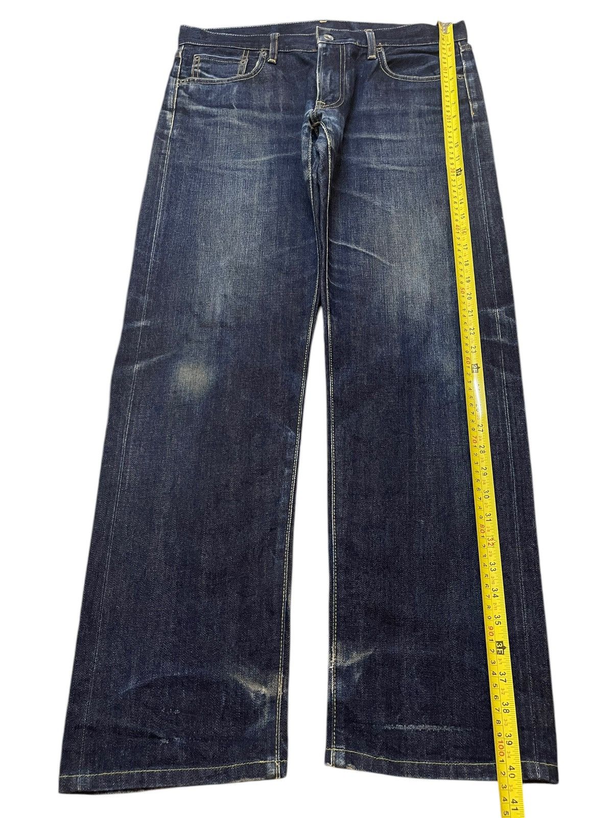Uniqlo Vintage Japanese Uniqlo Selvedge Blue Faded Wash Style Jeans Size US 34 / EU 50 - 15 Thumbnail