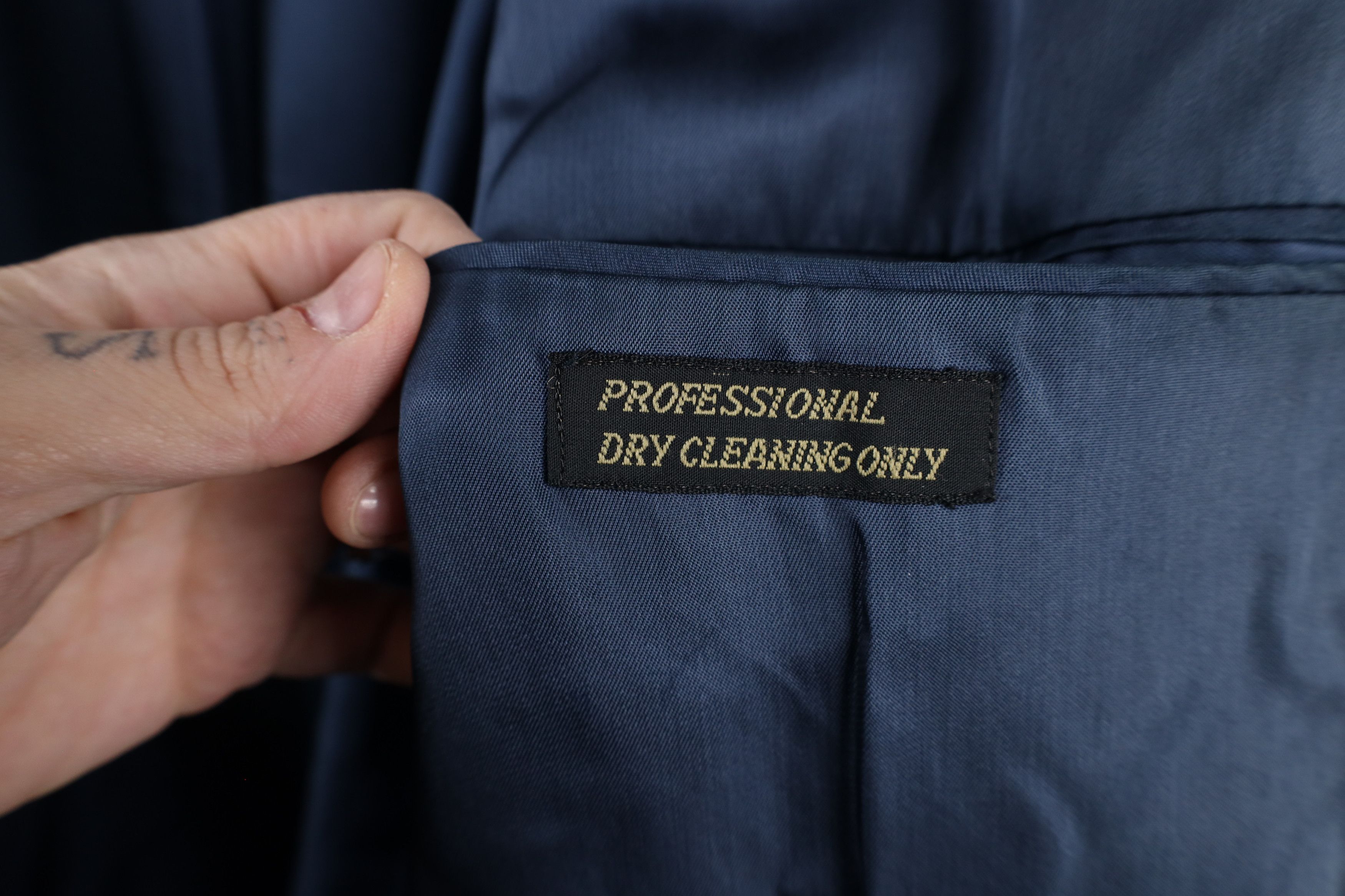 Vintage Vintage 90s Streetwear Double Breasted Overcoat Blue USA Size US XL / EU 56 / 4 - 12 Thumbnail