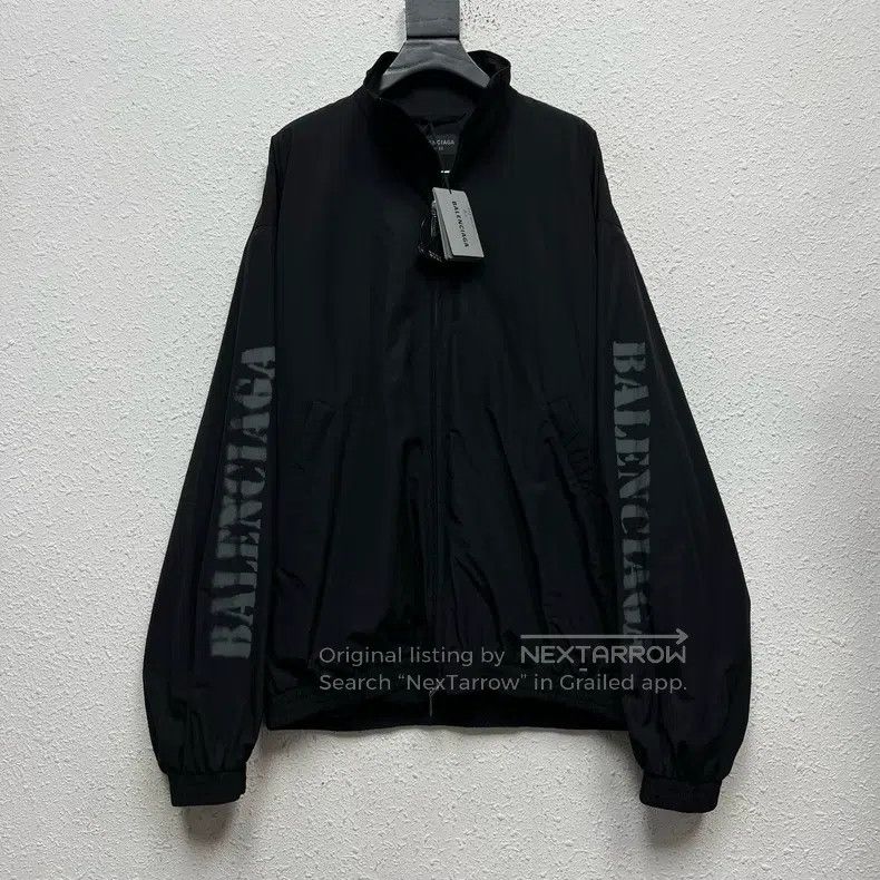 Balenciaga Balenciaga Logo Printed High-Neck Zipper Long Sleeve Jacke Size US XS / EU 42 / 0 - 1 Thumbnail