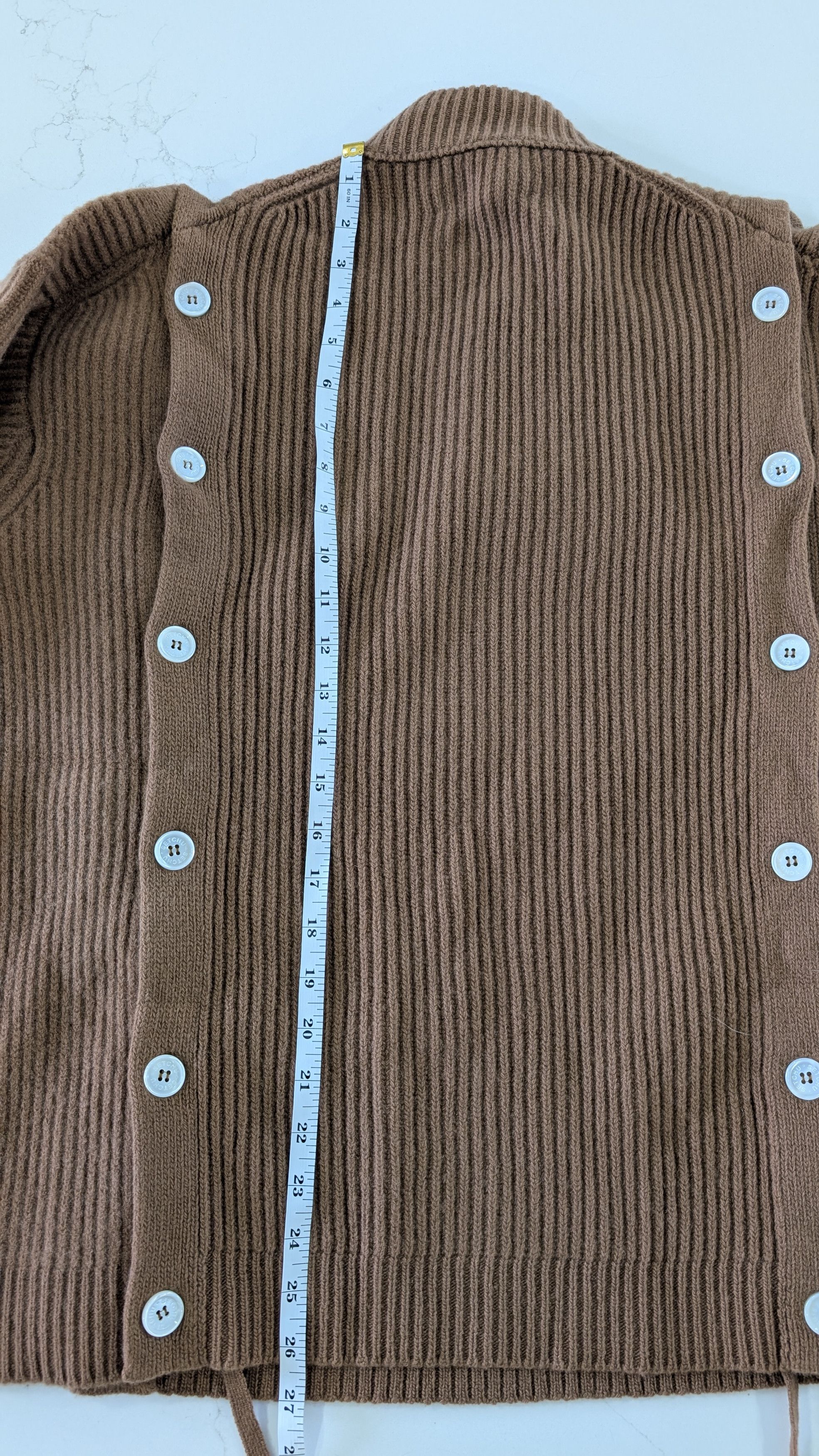 Other Setchu Wool Cashmere Button Cardigan Beige Brown Size 2 M Size US M / EU 48-50 / 2 - 12 Thumbnail