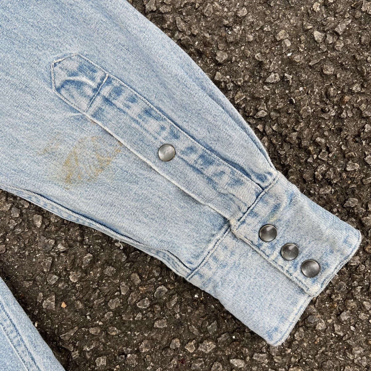 RRL Ralph Lauren Vintage 90s RRL Ralph Lauren Western Denim Shirt Size US S / EU 44-46 / 1 - 11 Thumbnail