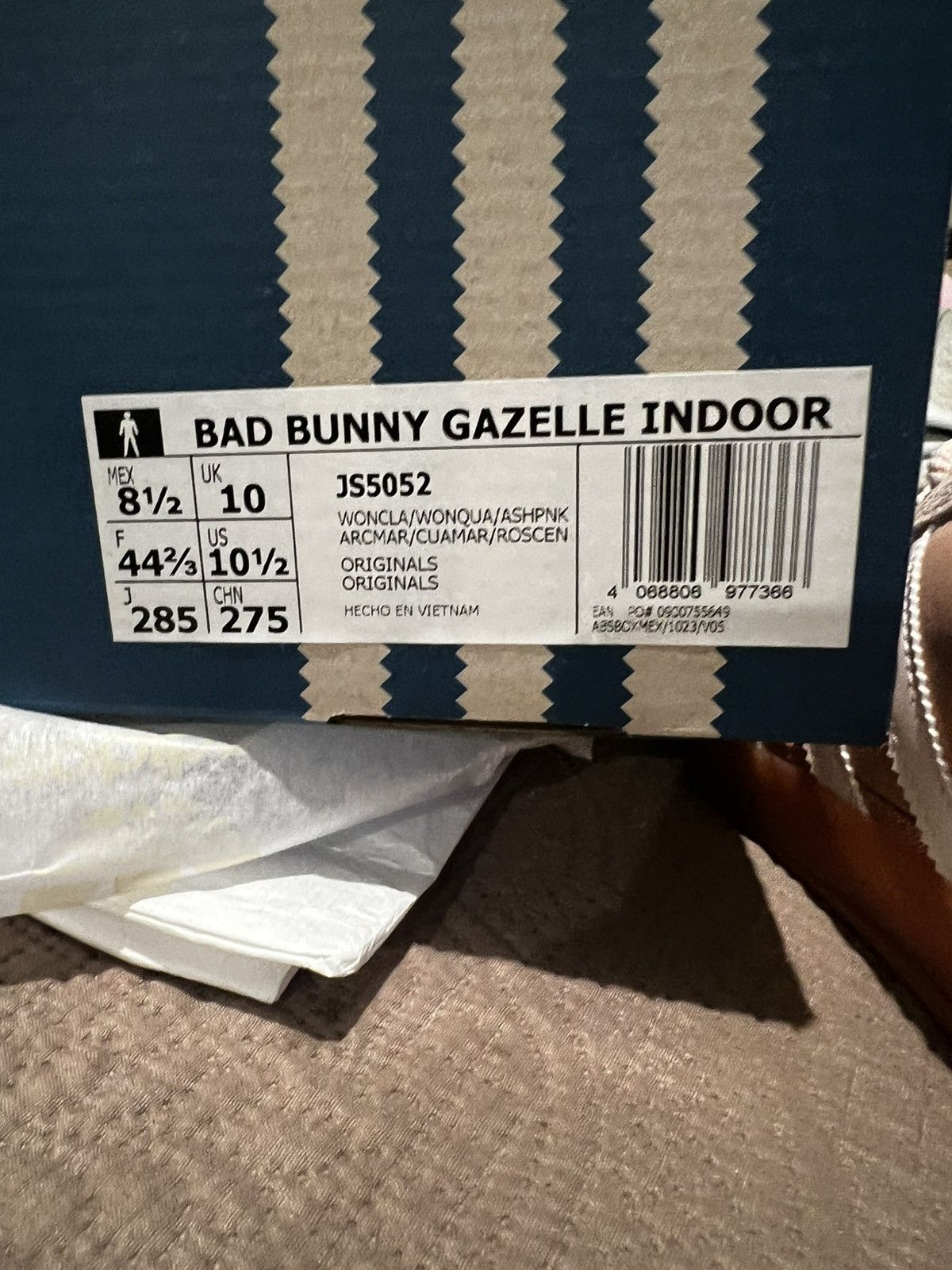 Adidas BAD BUNNY GAZELLE INDOOR CABO ROJO Size US 10.5 / EU 43-44 - 8 Thumbnail
