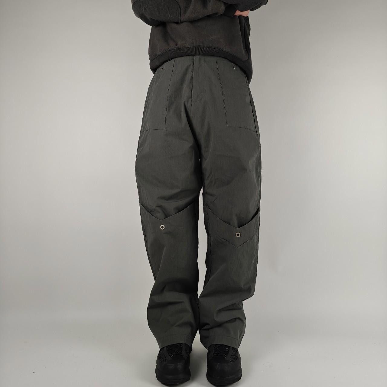 Other 49Percent Grey Armour Layered Knee Wide Leg Trousers Size US 32 / EU 48 - 2 Thumbnail