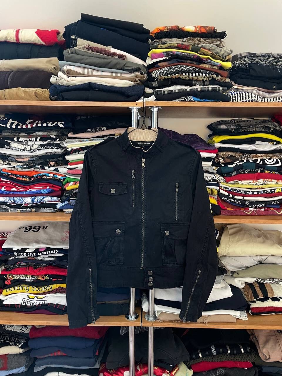 Calvin Klein Calvin Klein Vintage Archival Moto Y2K jacket Size S / US 4 / IT 40 - 1 Thumbnail
