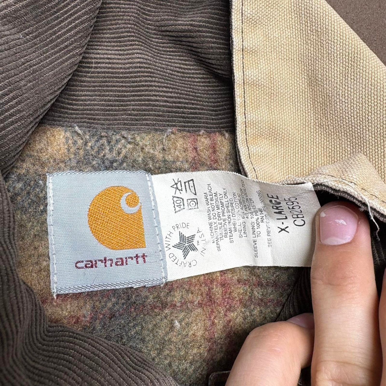 Carhartt Vintage Carhartt RN-14806 Blanket Lined Work Jacket Size US XL / EU 56 / 4 - 3 Thumbnail
