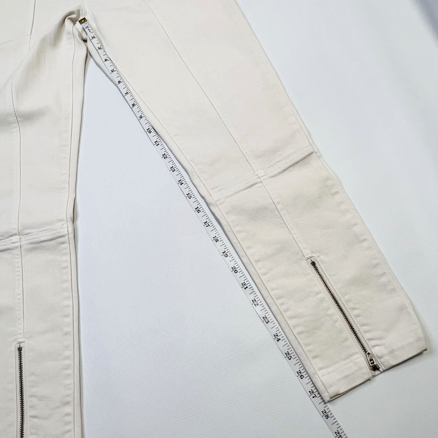 Joie JOIE Emersyn Utilitarian Jeans White Sand Size 28 Zipper Ankle Women Size 28" / US 6 / IT 42 - 5 Thumbnail