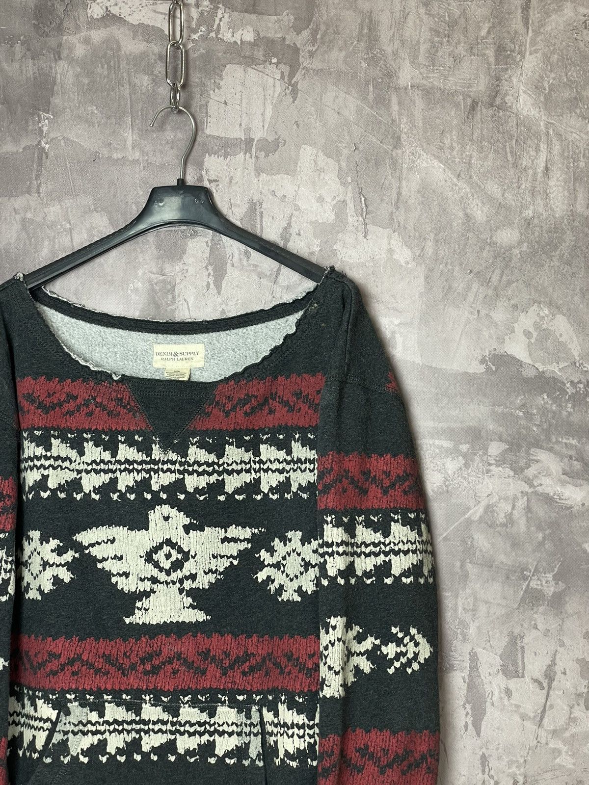 Denim & Supply Ralph Lauren × Japanese Brand × Vintage Denim & Supply Ralph Lauren Aztec vintage design sweatshirt Size M / US 6-8 / IT 42-44 - 3 Thumbnail