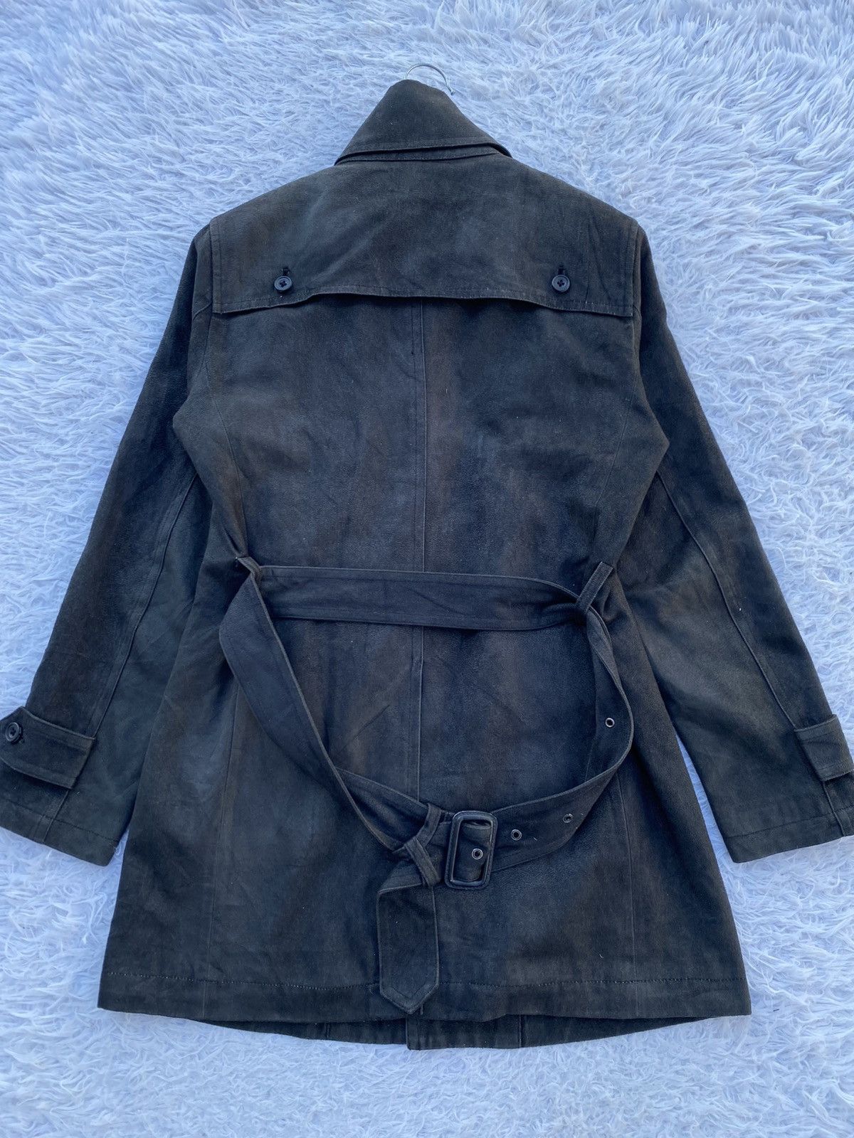 Tornado Mart Rare Vintage Tornado Mart Japanese Brand Suede Trench Coat Size M / US 6-8 / IT 42-44 - 17 Thumbnail