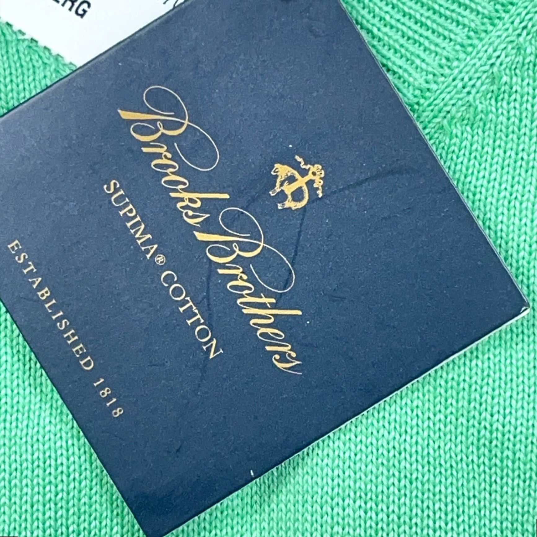 Brooks Brothers Brooks Brothers Sweater Vest Men XL Green V-Neck Supima Cotton Lightweight NEW Size US XL / EU 56 / 4 - 3 Thumbnail