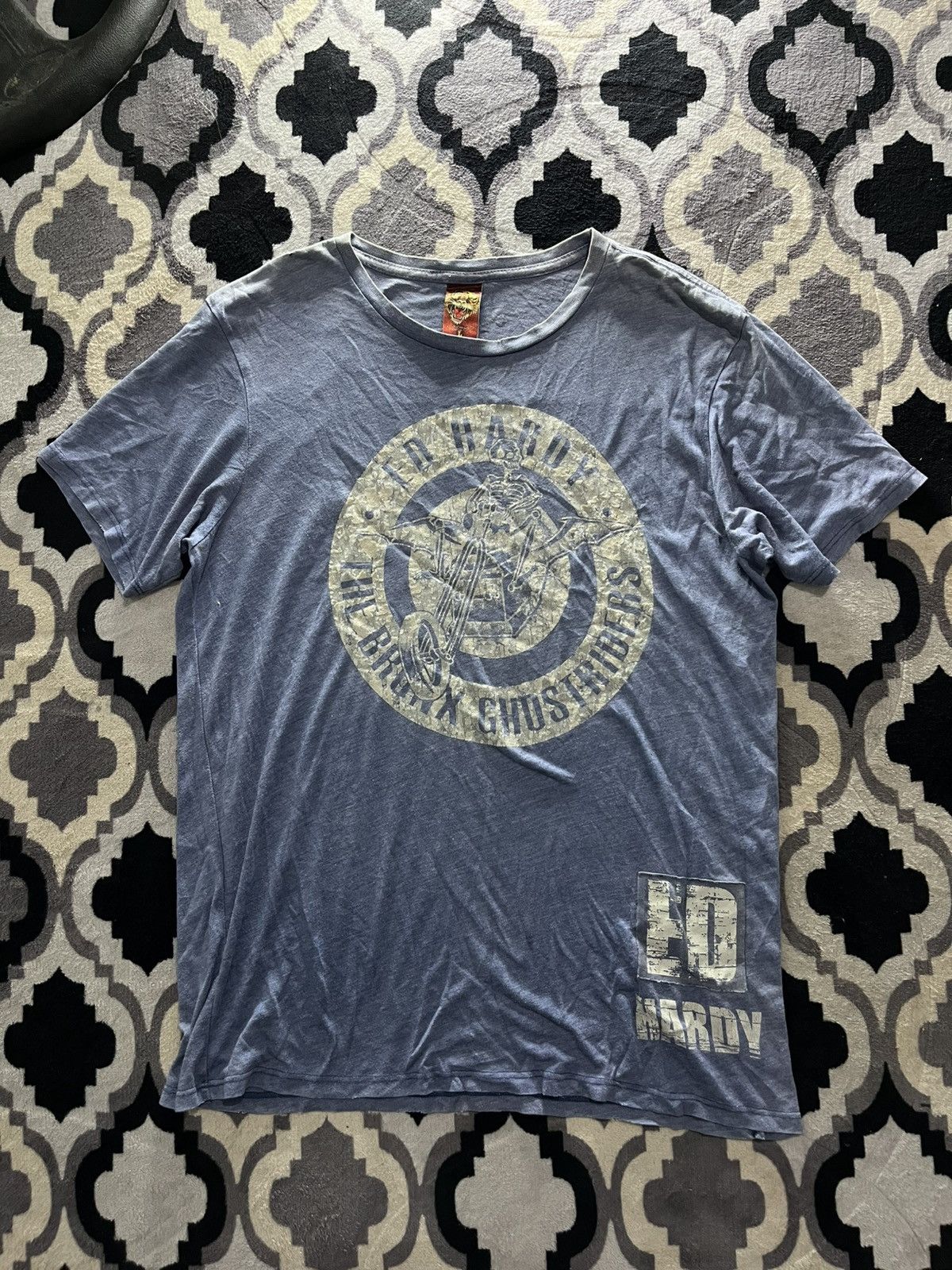Ed Hardy Vintage ed hardy distressed ghostriders tshirt Size L / US 10 / IT 46 - 1 Thumbnail