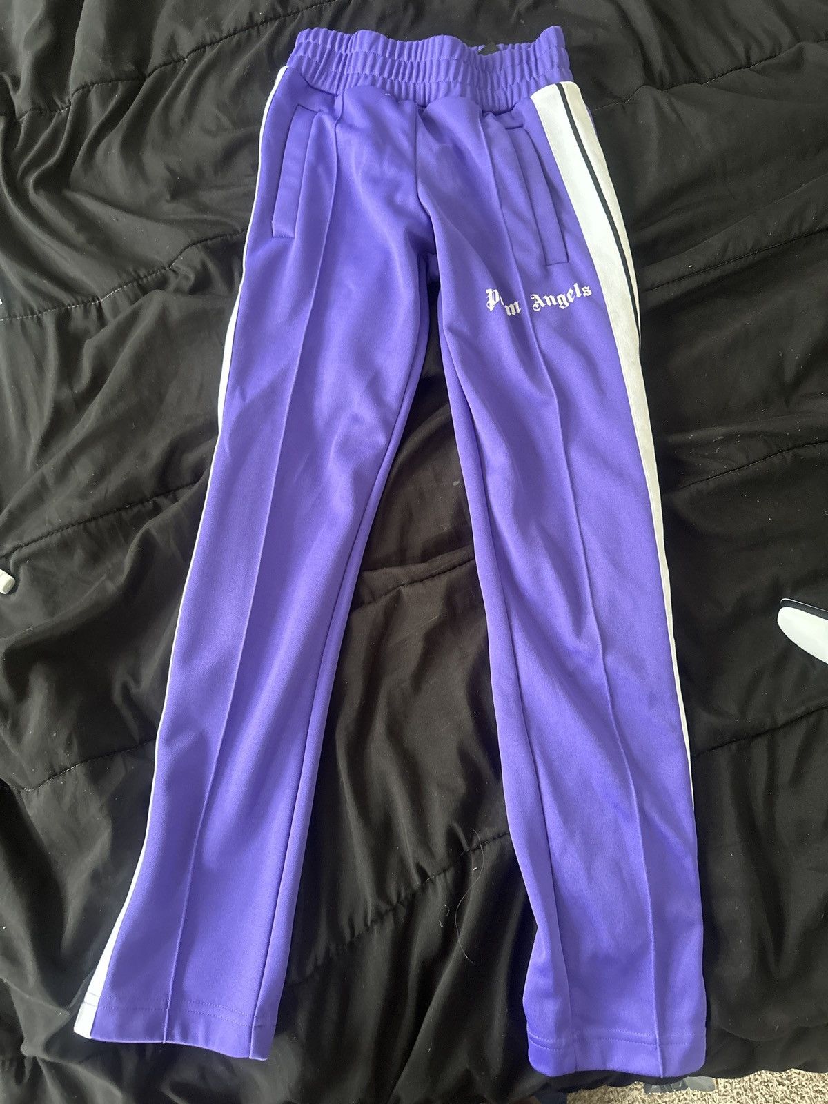 Palm Angels トラックパンツ Mサイズ パープル PALM ANGELS Classic Track Pants (Purple/White)