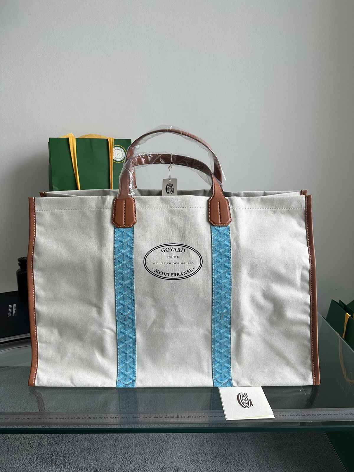 image of Goyard Beach Bag Tote in Blue, Women's
