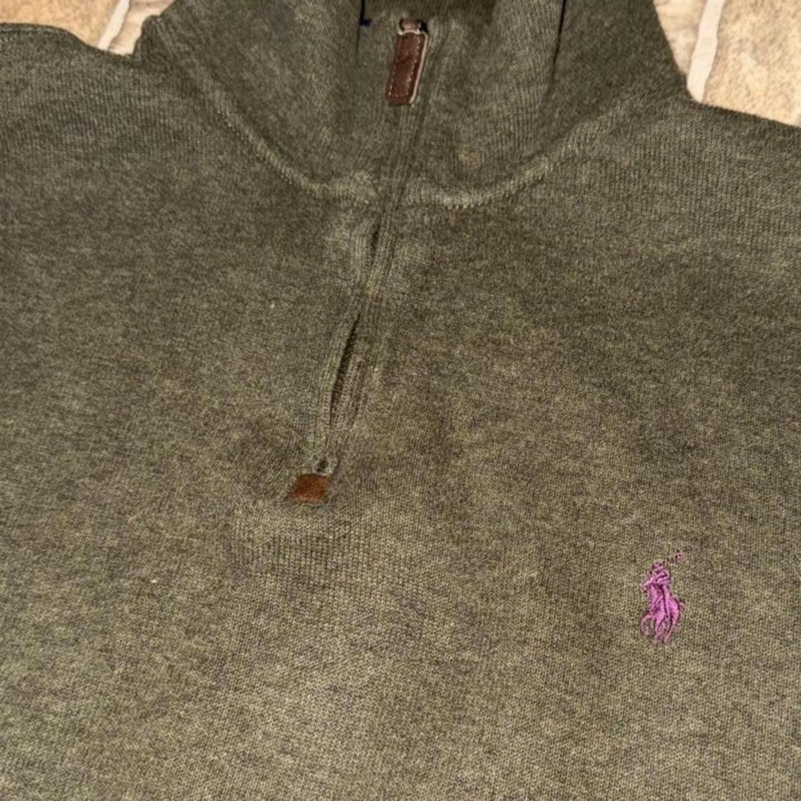 Polo Ralph Lauren Polo Ralph Lauren green quarter zip sweatshirt Green Size US L / EU 52-54 / 3 - 2 Thumbnail