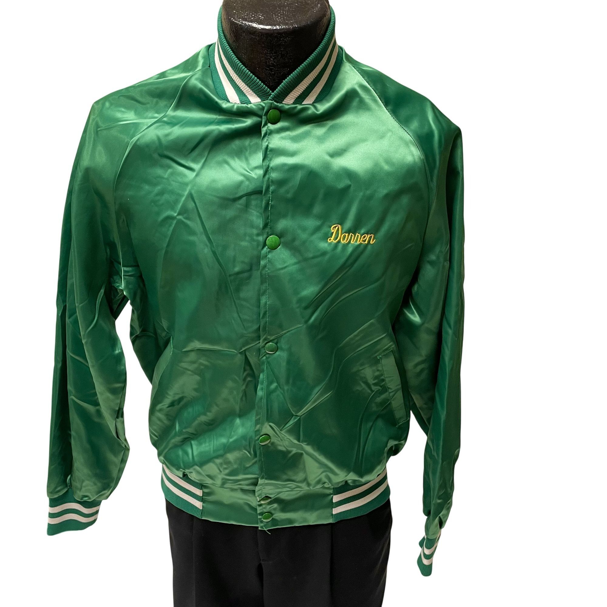 Other Vtg Westark USA SHINY Green Bomber AME 1989 SATIN Jacket Size US M / EU 48-50 / 2 - 1 Thumbnail