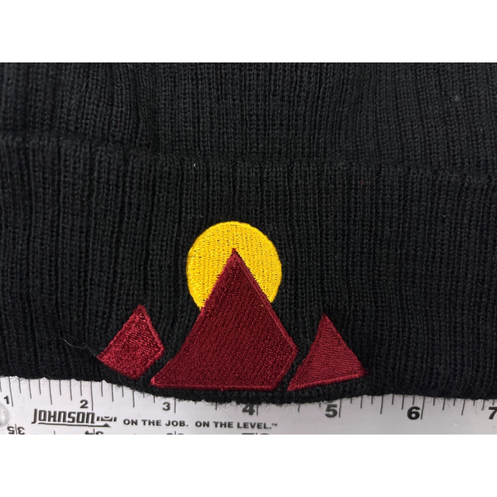 Vintage Bula Beanie Toque Adult One Size Black Knit Mountain Sun Wool Acrylic Blend Ski Hat Size ONE SIZE - 2 Thumbnail