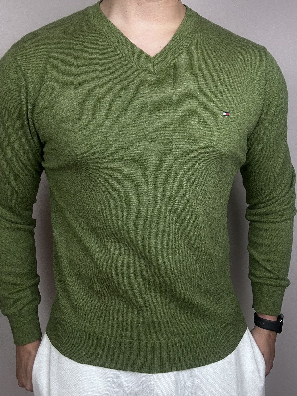 Tommy Hilfiger Green Tommy Hilfiger sweater 100% lambswool wool size L Size US L / EU 52-54 / 3 - 4 Thumbnail