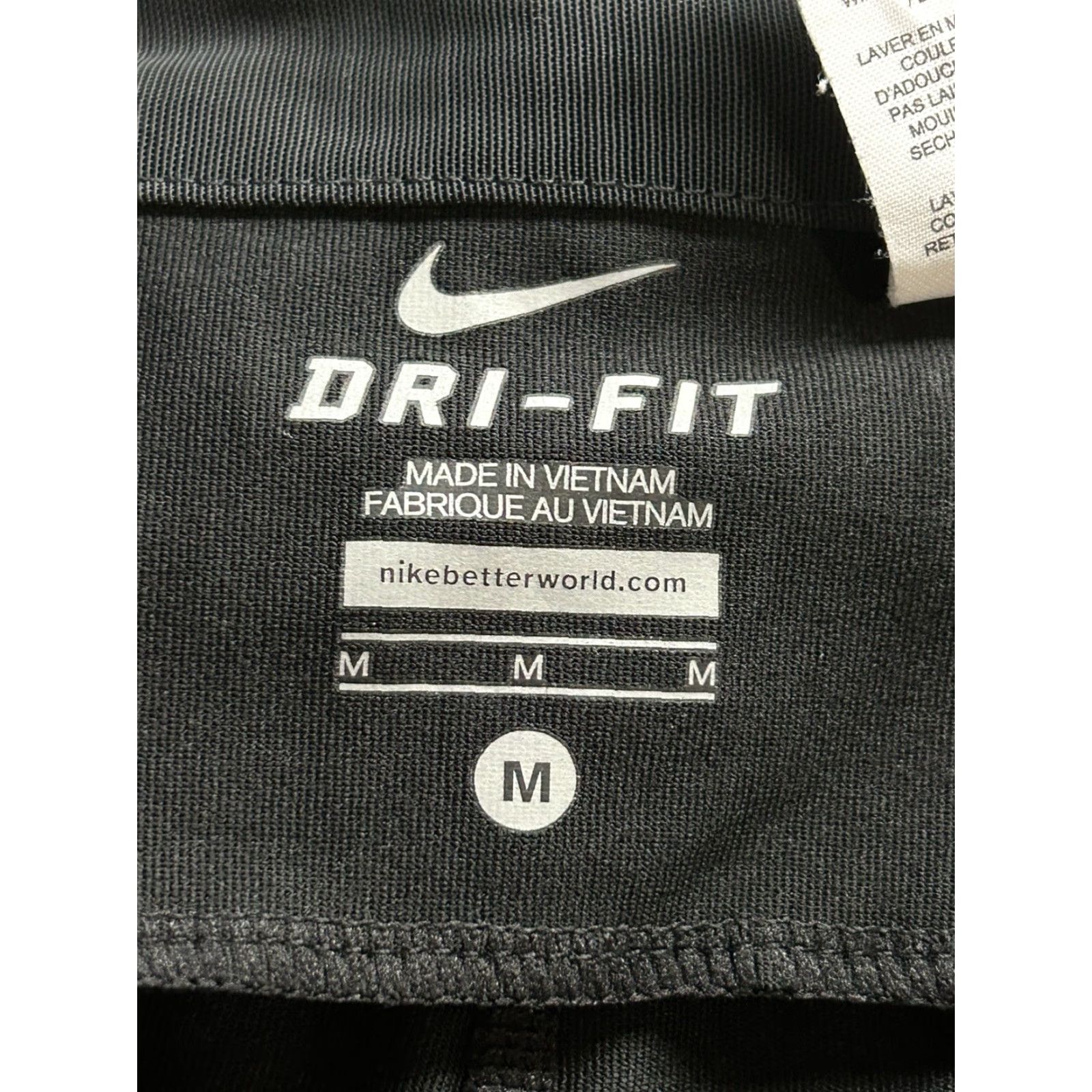 Nike Nike Leggings Womens Black Cropped Dri-Fit Swoosh Logo Medium Size 32" / US 10 / IT 46 - 5 Thumbnail