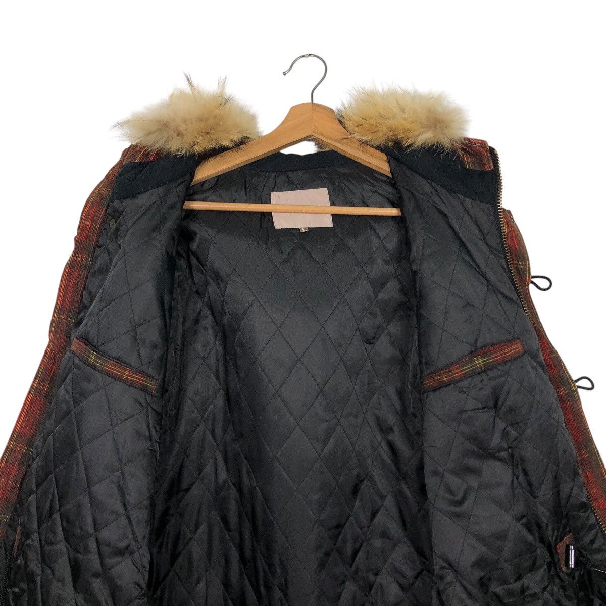 Japanese Brand 📌Vintage Biker Jacket Hiromichi Nalano Tartan Fur Hoodie Size US L / EU 52-54 / 3 - 16 Thumbnail