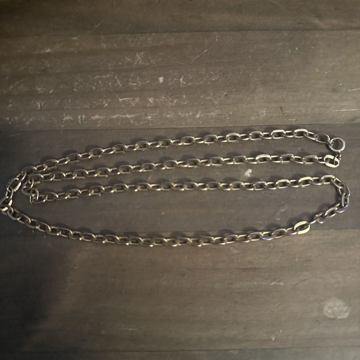 Vintage Vintage gold tone flat cable link chain necklace Size ONE SIZE - 2 Thumbnail