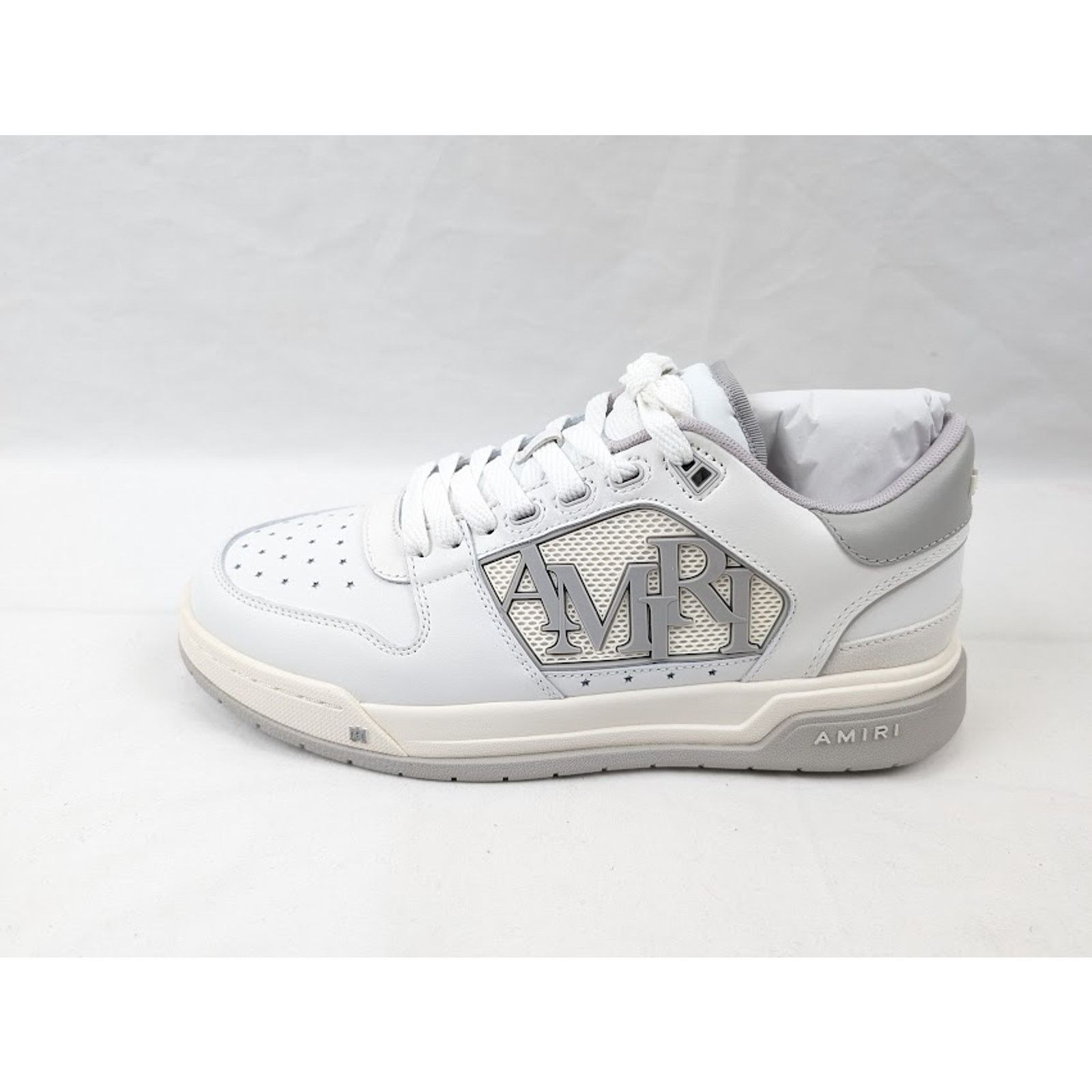 Amiri o1rshd1 Classic Low-Top Sneakers in White Grey Size US 13 / EU 46 - 1 Thumbnail