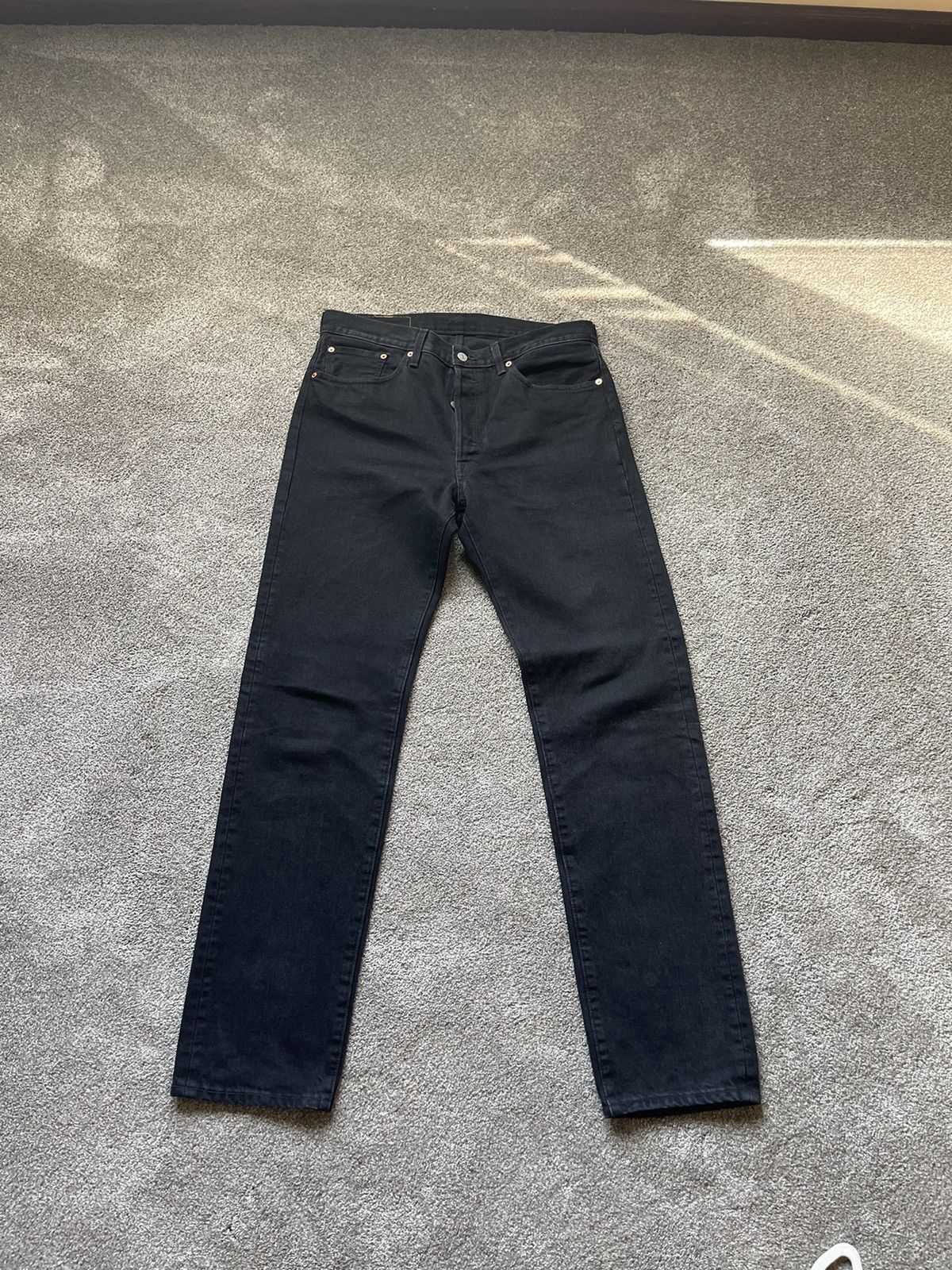 Image of Denim Tears x Levis Plane Jane Denim in Black, Men's (Size 34)