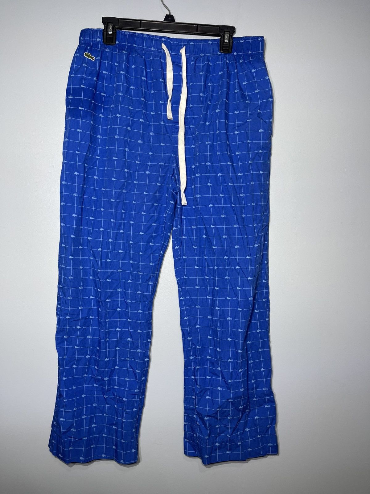 Lacoste Lacoste AOP Gator Men’s Sz XL Pajama 100% Cotton Royal Blue Size US 34 / EU 50 - 2 Thumbnail
