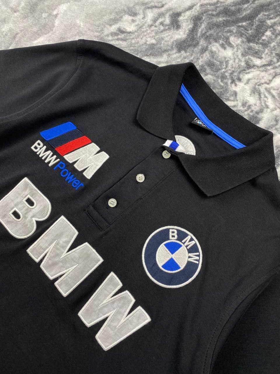 BMW Vintage BMW Racing Polo Shirt Big Logo Size US L / EU 52-54 / 3 - 2 Thumbnail